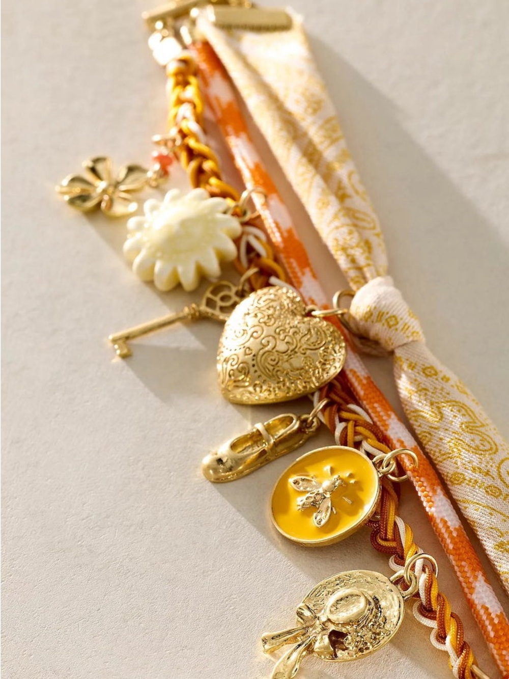 Free People High Noon Anklet with gold tone and lobster clasp NWOT